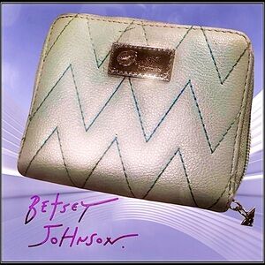 Luv Betsy - Betsey Johnson Grey Zip Around Wallet